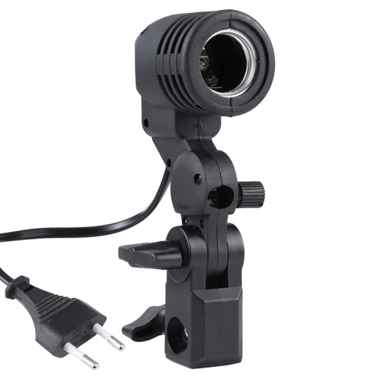 E27 AC Socket Studio Light Mount Stand Umbrella Holder