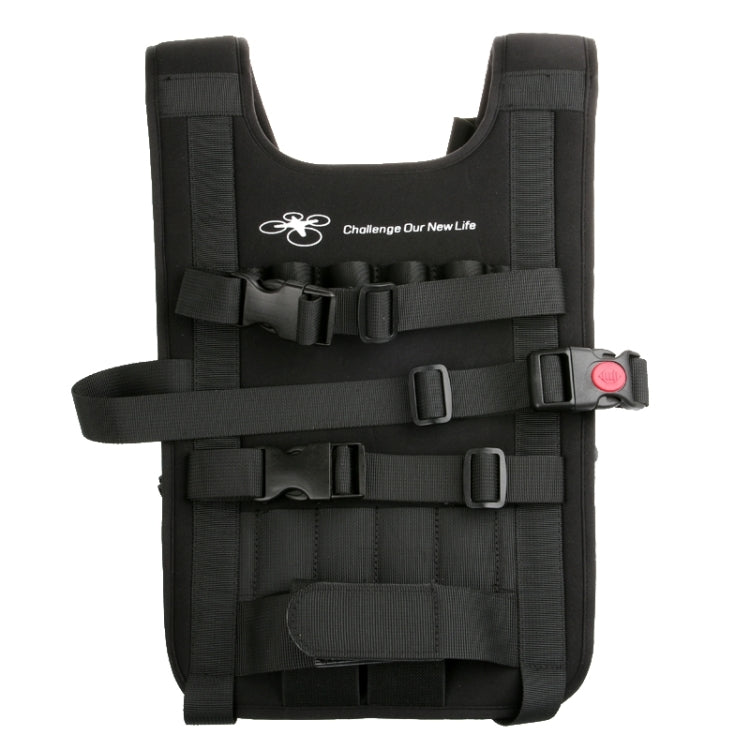 Shoulder Backpack for DJI Phantom 1/2/3/4 & Vision+ with Neck Strap, Holds Quadcopter, Remote, Battery, and Propellers (Black)