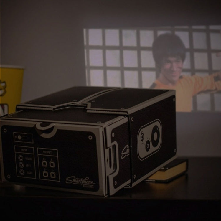 Cardboard Smartphone Projector / DIY Mobile Phone Projector Portable Cinema, S-DMP-0016Z, S-DMP-0016