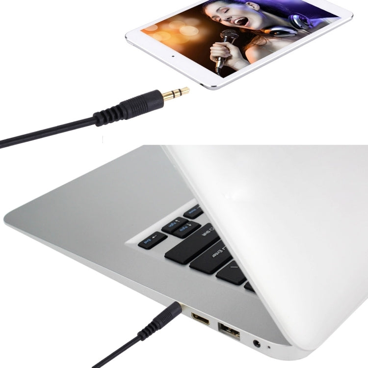 1m 3.5mm Male to 3.5mm Male Plug Stereo Audio Aux Cable  (Black + Gold Plated Connector), Length: 1m Black, (Gold Plated)