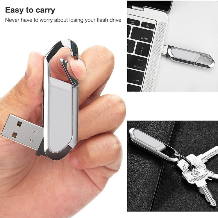 2GB Metallic Keychains Style USB 2.0 Flash Disk (Grey)(Grey)