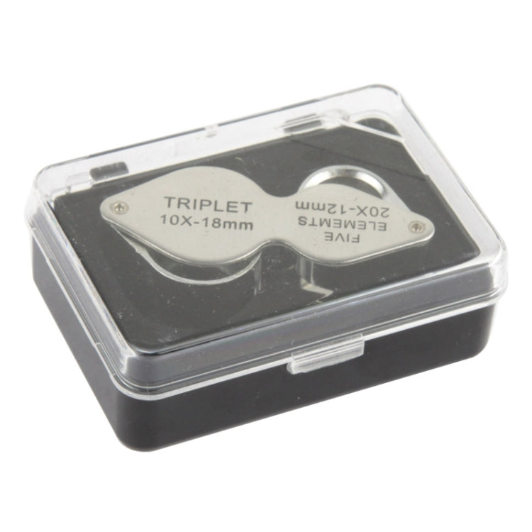 10X - 20X Portable & Rotatable Handheld Jewelry Loupe Magnifier Reading Magnifier (MG22181), 10X - 20X
