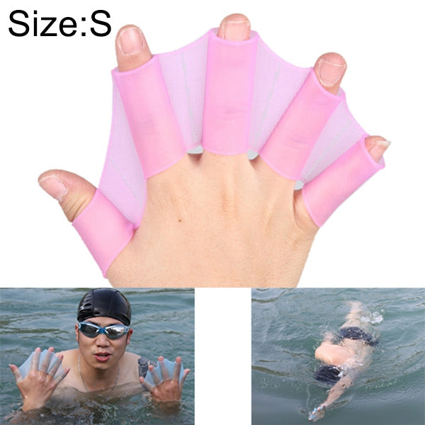Silicone Swimming Web Fins Hand Flippers Training Gloves, S, Size: S Green, Size: S Blue, Size: S Magenta