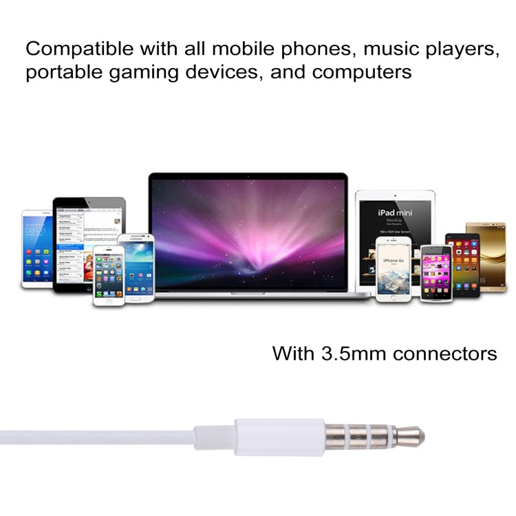EarPods Wired Headphones Earbuds with Wired Control & Mic, White, Rose Gold, Red, Blue, Black, Green, Orange, Magenta