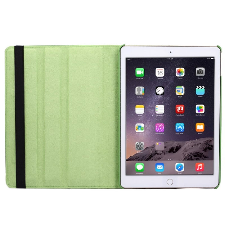 360 Degree Rotation Litchi Texture Flip Leather Case with 2 Gears Holder for iPad Air 2, For iPad Air 2