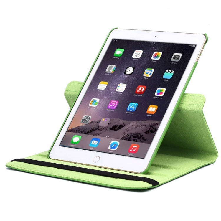 360 Degree Rotation Litchi Texture Flip Leather Case with 2 Gears Holder for iPad Air 2, For iPad Air 2
