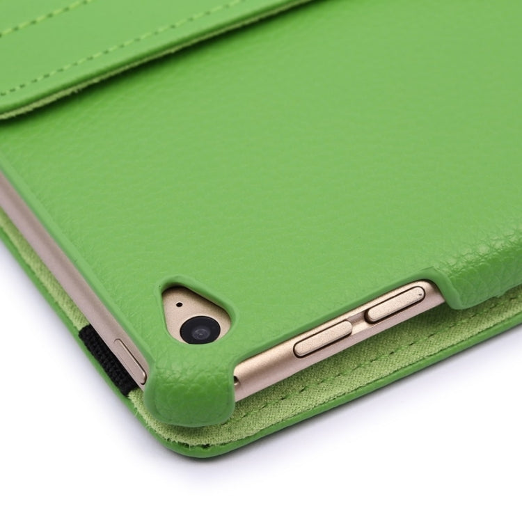 360 Degree Rotation Litchi Texture Flip Leather Case with 2 Gears Holder for iPad Air 2, For iPad Air 2