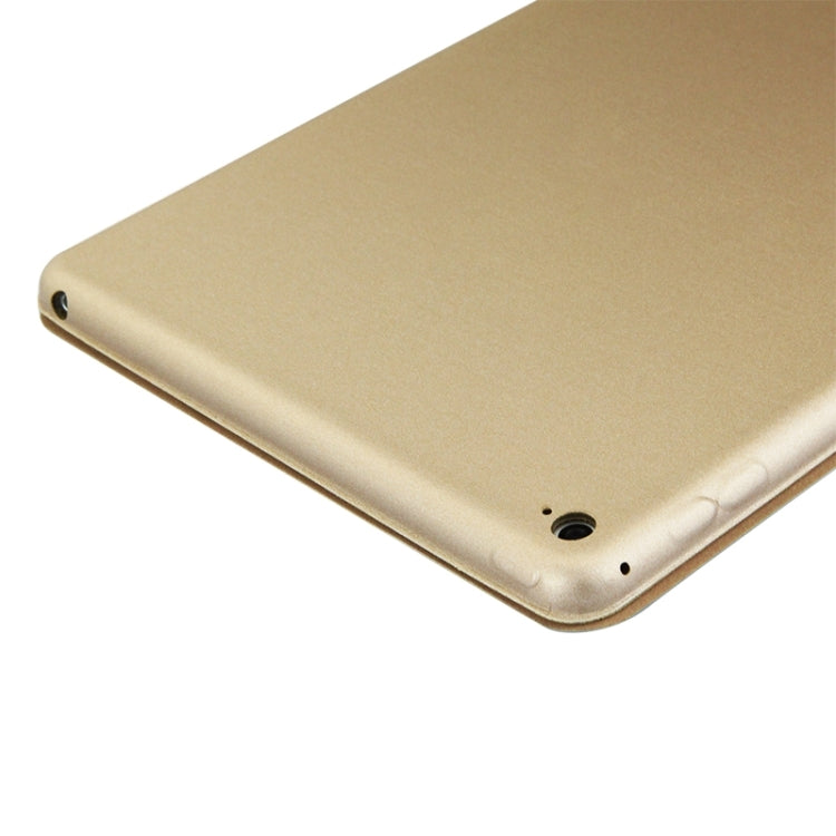 3-fold Naturally Treated Smart Leather Case with Sleep / Wake-up Function & Holder for iPad Air 2