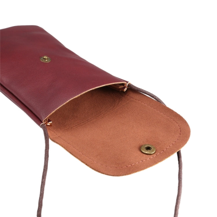 Universal Vertical PU Leather Case / Phone Leather Bag with String