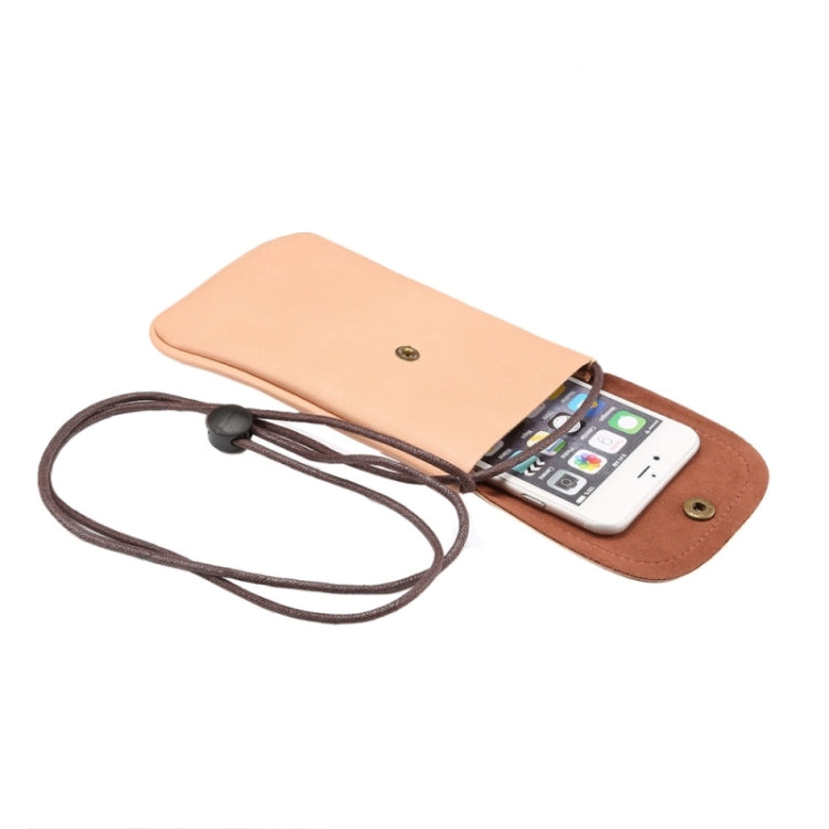 Universal Vertical PU Leather Case / Phone Leather Bag with String