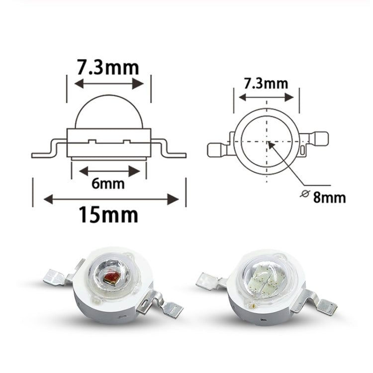 For Flashlight, Luminous Flux: 20-25lm, S-LED-5017BE, S-LED-5017G, S-LED-5017P, S-LED-5017R