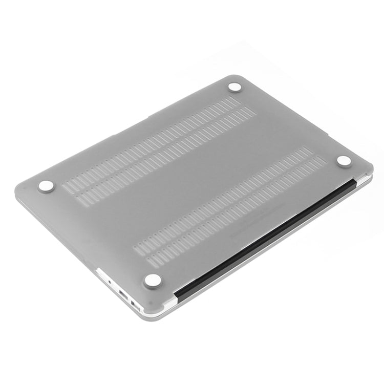 ENKAY for Macbook Air 11.6 inch (US Version) / A1370 / A1465 Hat-Prince 3 in 1 Frosted Hard Shell Plastic Protective Case with Keyboard Guard & Port Dust Plug(Silver)