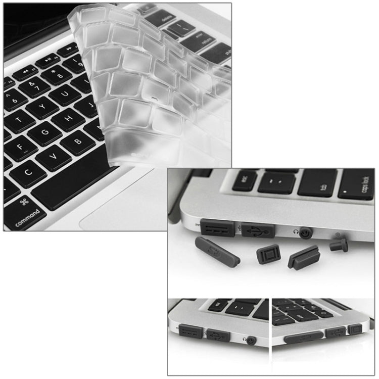ENKAY for Macbook Air 11.6 inch (US Version) / A1370 / A1465 Hat-Prince 3 in 1 Crystal Hard Shell Plastic Protective Case with Keyboard Guard & Port Dust Plug(Pink)