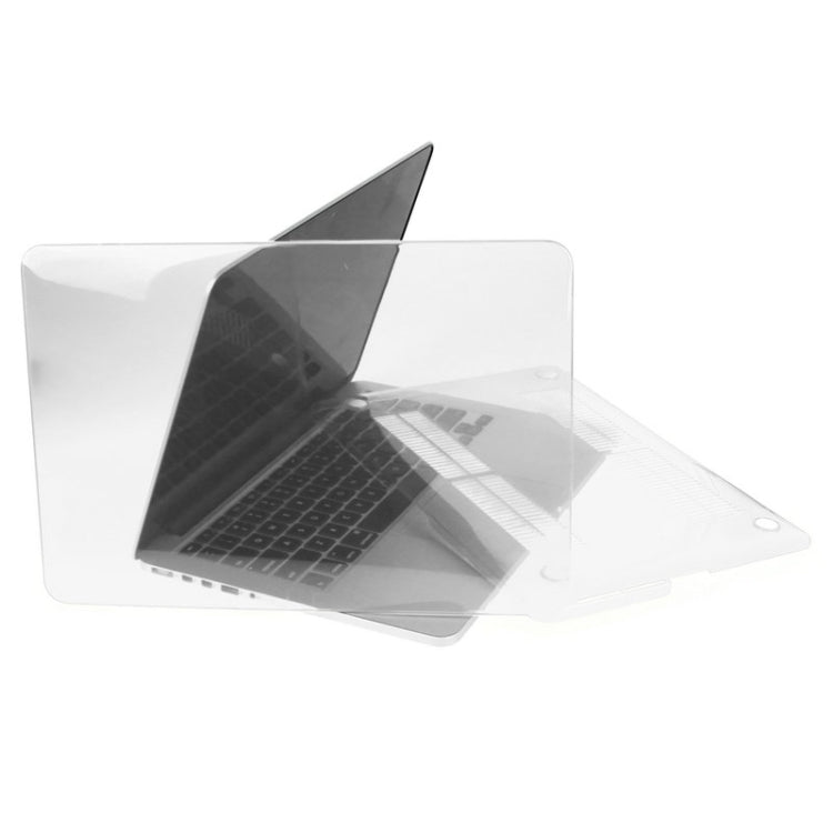 ENKAY for Macbook Pro Retina 13.3 inch (US Version) / A1425 / A1502 Hat-Prince 3 in 1 Crystal Hard Shell Plastic Protective Case with Keyboard Guard & Port Dust Plug(White)