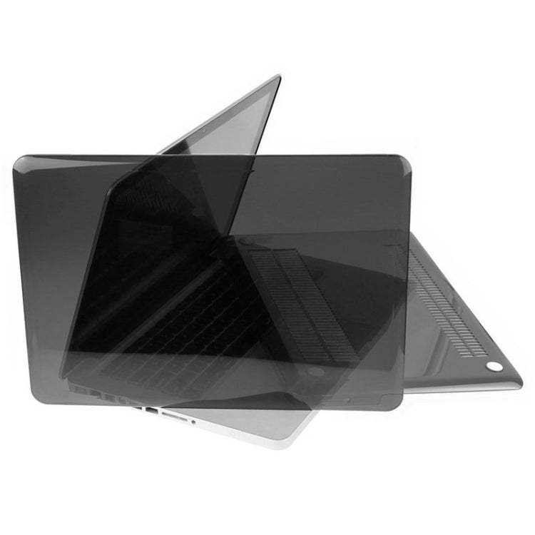 ENKAY for Macbook Pro 15.4 inch (US Version) / A1286 Hat-Prince 3 in 1 Crystal Hard Shell Plastic Protective Case with Keyboard Guard & Port Dust Plug(Black)