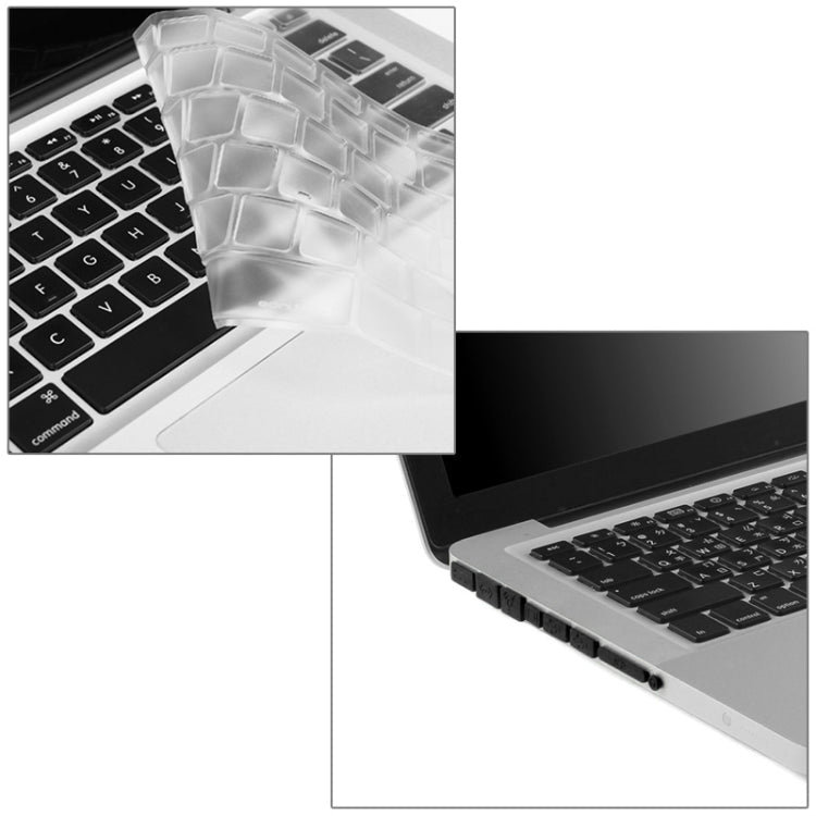 ENKAY for Macbook Pro 15.4 inch (US Version) / A1286 Hat-Prince 3 in 1 Crystal Hard Shell Plastic Protective Case with Keyboard Guard & Port Dust Plug(Black)