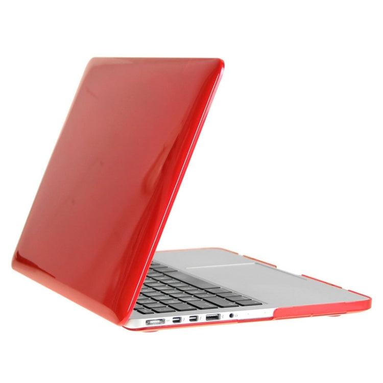 ENKAY for Macbook Pro Retina 15.4 inch (US Version) / A1398 Hat-Prince 3 in 1 Crystal Hard Shell Plastic Protective Case with Keyboard Guard & Port Dust Plug(Red)