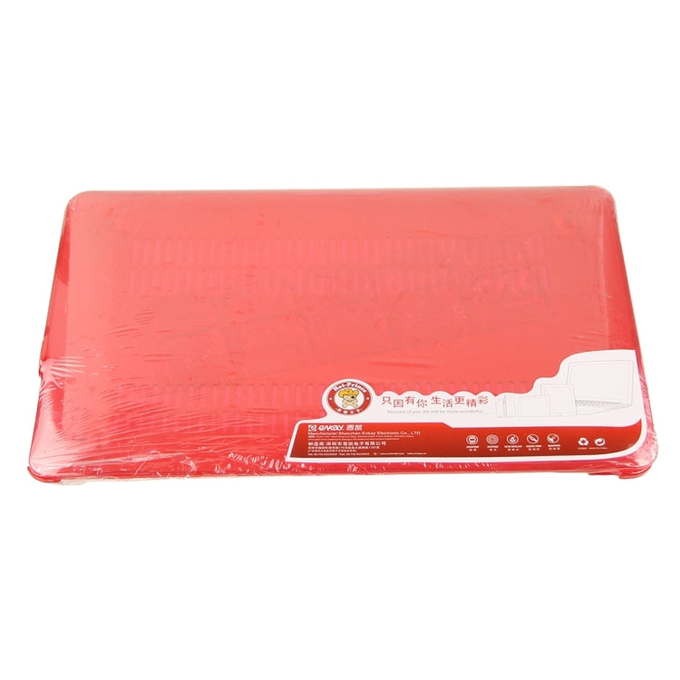 ENKAY for Macbook Pro Retina 15.4 inch (US Version) / A1398 Hat-Prince 3 in 1 Crystal Hard Shell Plastic Protective Case with Keyboard Guard & Port Dust Plug(Red)