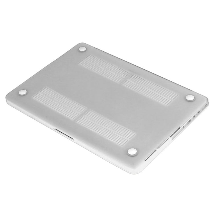 ENKAY for Macbook Pro Retina 13.3 inch (US Version) / A1425 / A1502 Hat-Prince 3 in 1 Frosted Hard Shell Plastic Protective Case with Keyboard Guard & Port Dust Plug(White)