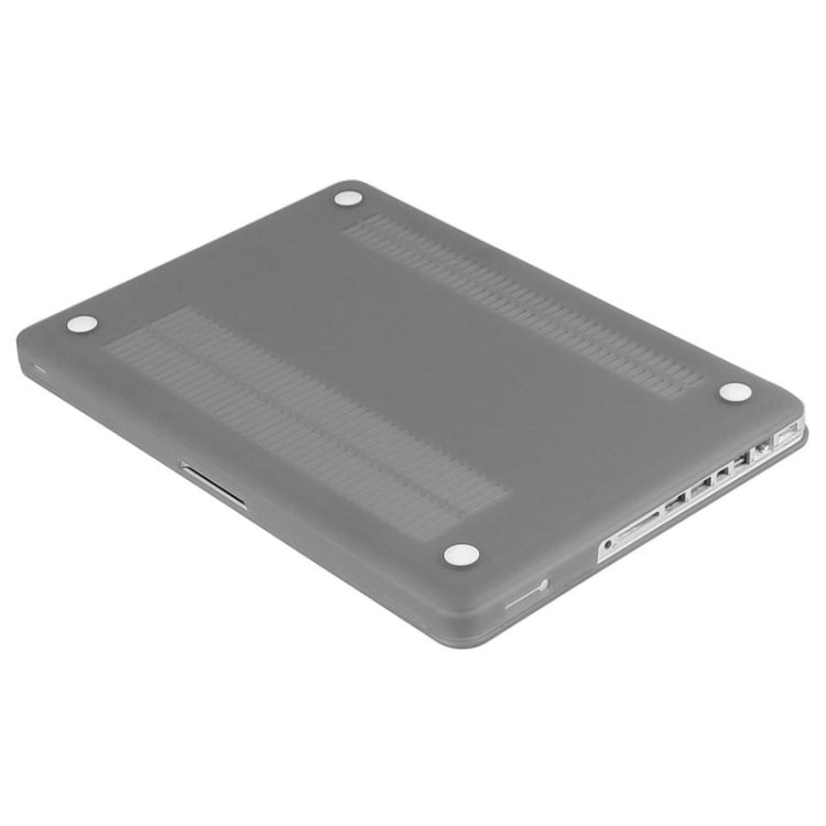 ENKAY for Macbook Pro 15.4 inch (US Version) / A1286 Hat-Prince 3 in 1 Frosted Hard Shell Plastic Protective Case with Keyboard Guard & Port Dust Plug(Grey)