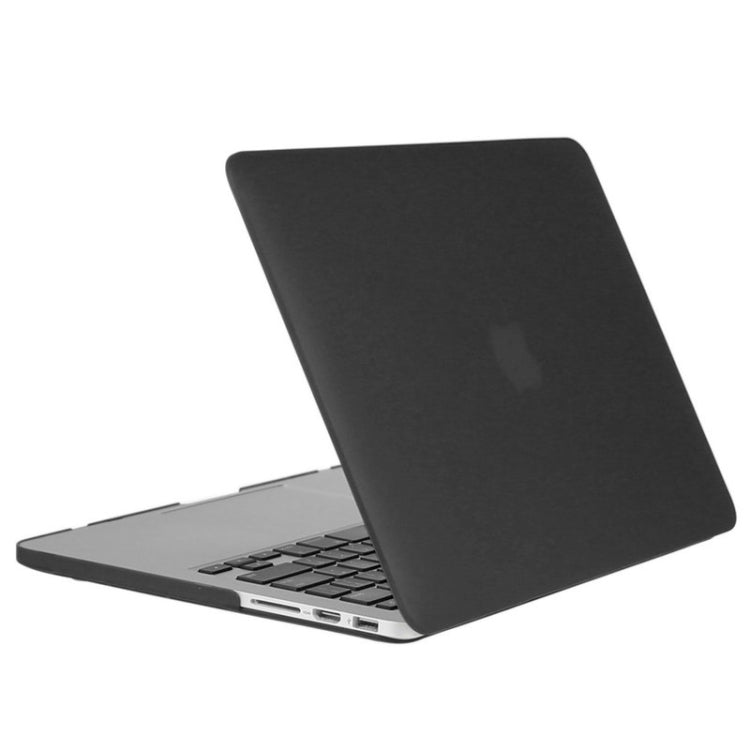 ENKAY for Macbook Pro Retina 15.4 inch (US Version) / A1398 Hat-Prince 3 in 1 Frosted Hard Shell Plastic Protective Case with Keyboard Guard & Port Dust Plug(Black)