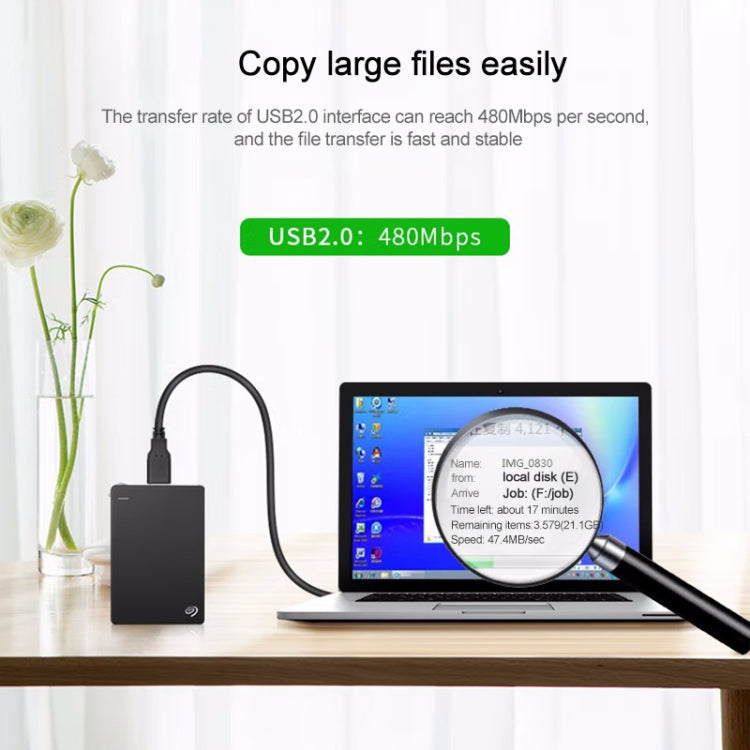 USB 2.0 AM to AM Extension Cable, Length: 3m