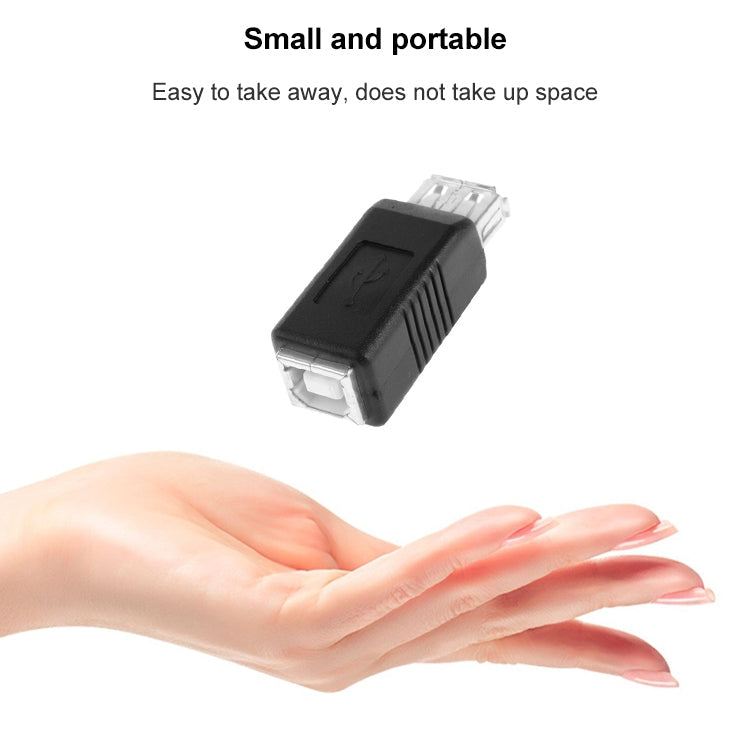 USB 2.0 AF to BF Printer Adapter Converter, USB 2.0 AF (Black)