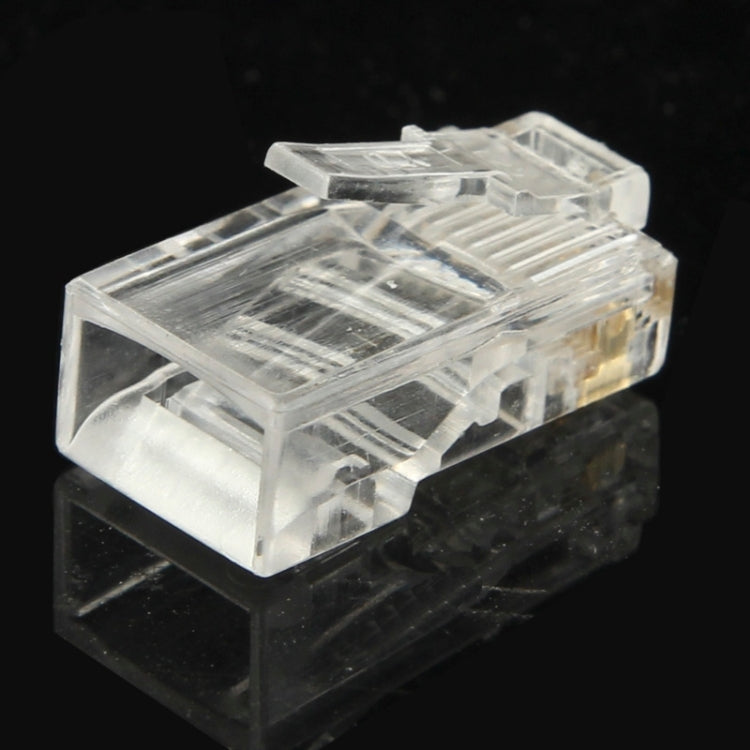 100pcs /Pack RJ45 Connector Modular Plug, Gold: 3u