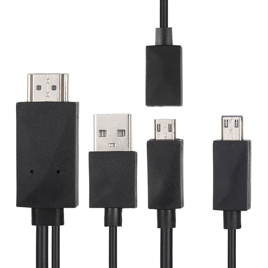 1.8m Multi Use Micro USB MHL to HDMI HDTV Adapter Cable, Support 1080P Full HD Output(Black)