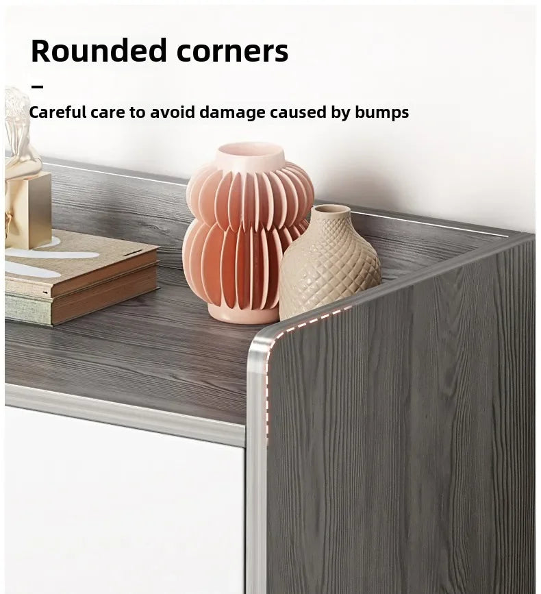 Corridor Shoe Cabinet At The Entrance of The Home Corridor Indoor Entrance Door Entrance Cabinet New Solid Wood Rack Shoe Shelf