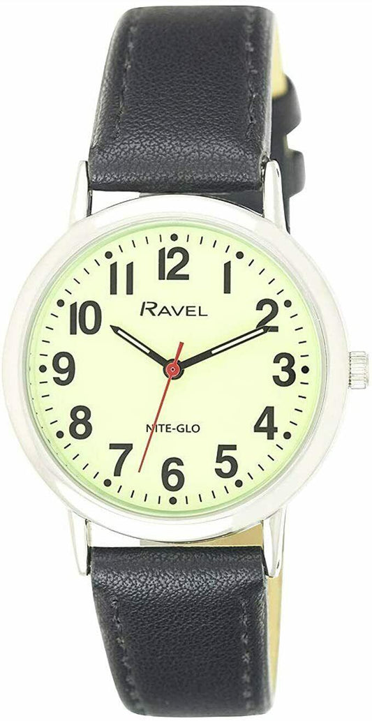 Ravel Ravel Mens Basic Glow in The Dark Luminous Dial Watch  R.GL.03