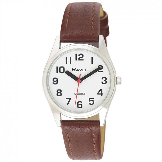 Ravel Ravel Womens Classic Strap Brown/Silver Watch R0125.05.2