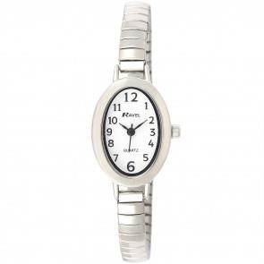 Ravel Ravel Ladies White Dial Silver Expander Bracelet Watch  R0202.02.2