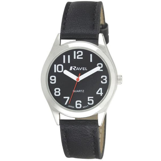 Ravel Ravel Mens Classic Strap Watch Black Watch R0125.03.1