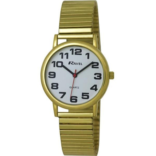 Ravel Ravel Mens Watch Gilt Expander Strap Watch R0208.01.1s