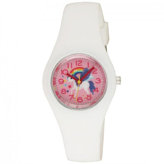 Ravel Ravel Girls & Boys Summer White Silicone Watch R1805