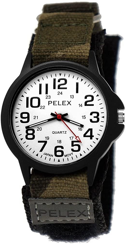 Pelex PLX0011CA PELEX CAMEL NYLON STRAP GENTS WATCH WHITE FACE