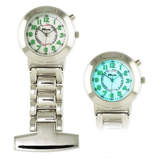 RAVEL Ravel Nurses Watch with EL Backlight - Silver R1101EL