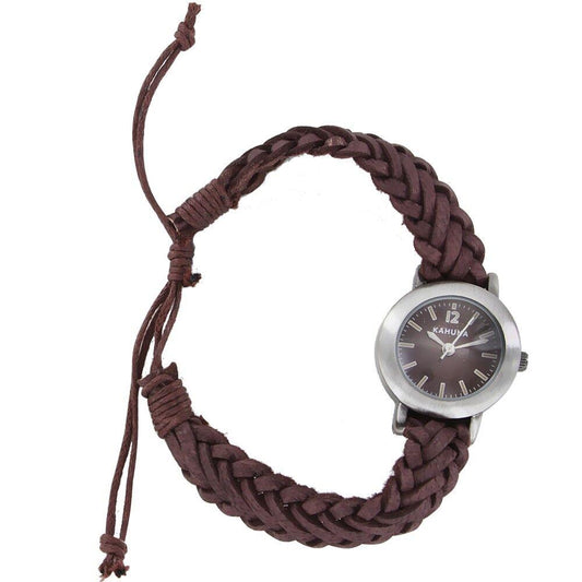 Kahuna Ladies Kahuna slim plaited watch AKLF-0021L