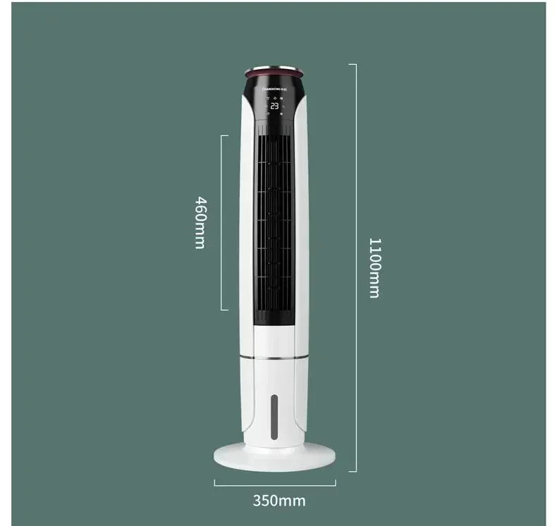 Changhong Small Vertical Movable Tower Cooling Fan with Household Humidification Function  ventilateur portable