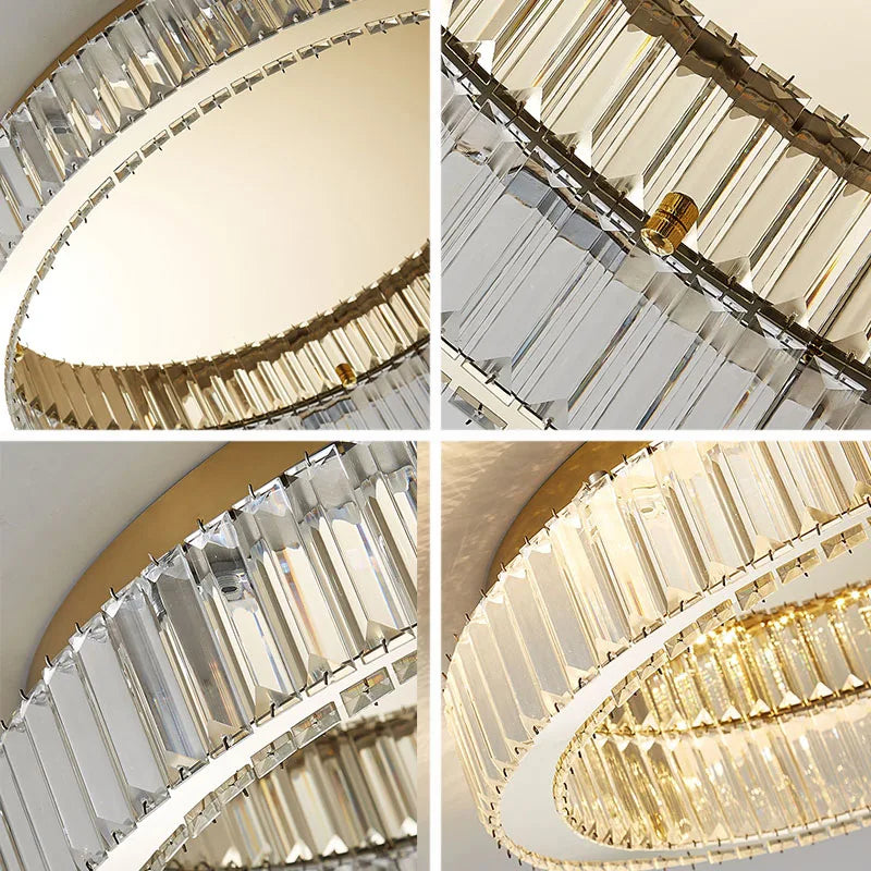 Modern Gold Crystal  Ceiling Chandelier  Led Indoor Lighting Decor