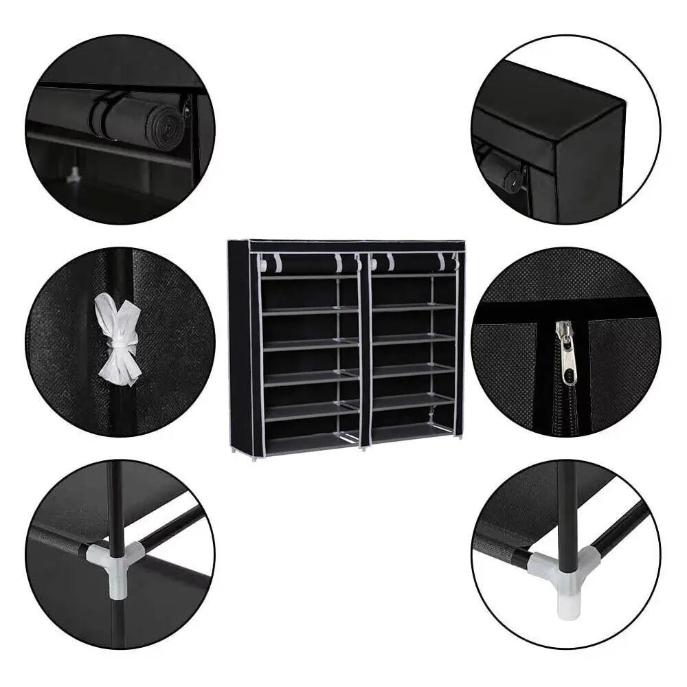 7/10Tier Dustproof Shoe Cabinet Multilayer Minimalist Nonwoven Shoe Rack Organizer Home Furniture Space-saving Organizer