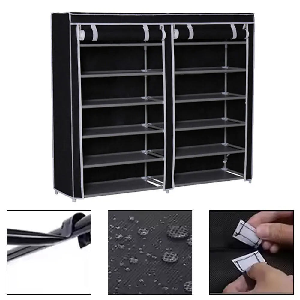 7/10Tier Dustproof Shoe Cabinet Multilayer Minimalist Nonwoven Shoe Rack Organizer Home Furniture Space-saving Organizer
