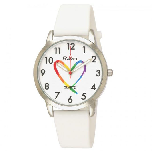 Ravel Ravel Girls Sports Pride Matters White Silicone Watch R1812.4M