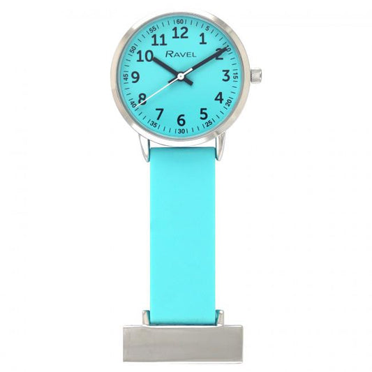 Ravel Ravel Aqua Silicone Nurses Fob Watch R1107.6