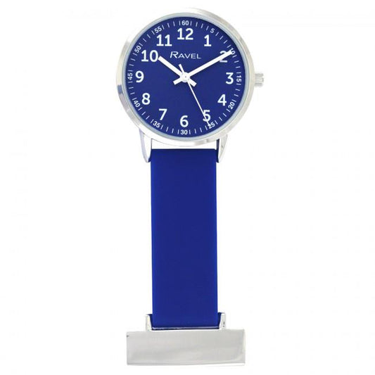 Ravel Ravel Blue Silicone Nurses Fob Watch R1107.16