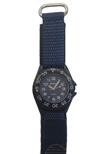 Imperial Imperial Kid's Blue Mid Dial with Velcro Strap Easy Fasten Watch IMP429B CLEARANCE NEEDS RE-BATTERY