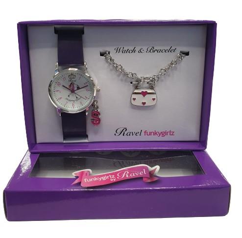 Ravel Ravel Funkygirlz fashion watch & Bracelet  R3302