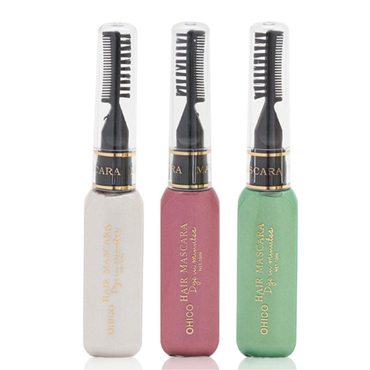 Aquarius Aquarius Set of 3 Wash Out Hair Mascara Dye Creams[Red, White & Green] Red, Green, White