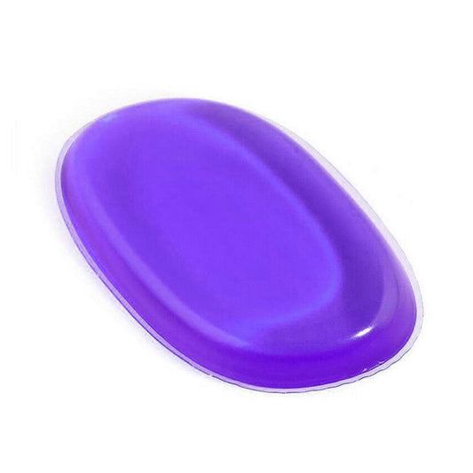 Aquarius Silicone MakeUp Sponge Blending Applicator Puff Washable Skin Care Blusher Brush[Purple] Purple Travel